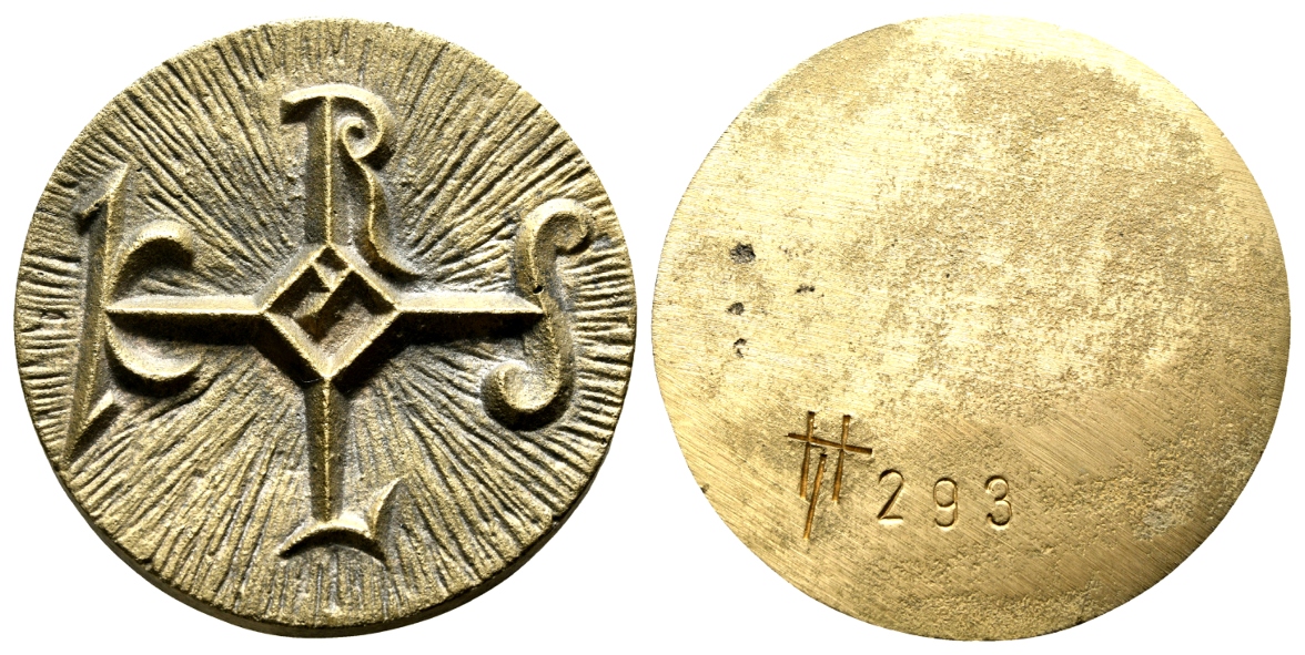  einseitige Medaille o.J.; Bronze; 189,65 g; Ø 70,9 mm   