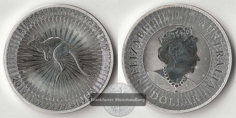  Australien,  1 Dollar Australisches Kangaroo  2019  FM-Frankfurt  Feingewicht: 31,1g   