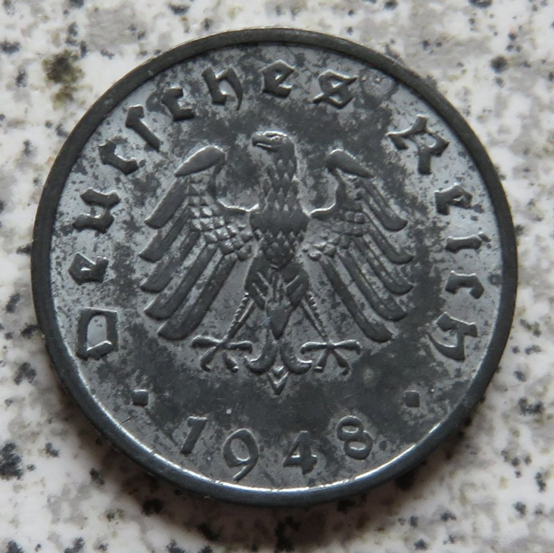  Alliierte Besatzung 10 Reichspfennig 1948 F, Erhaltung   