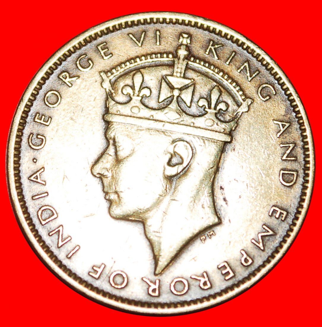  * GROSSBRITANNIEN (1938-1947): JAMAIKA ★ 1 PENNY 1947! GEORG VI. (1937-1952)★OHNE VORBEHALT!   