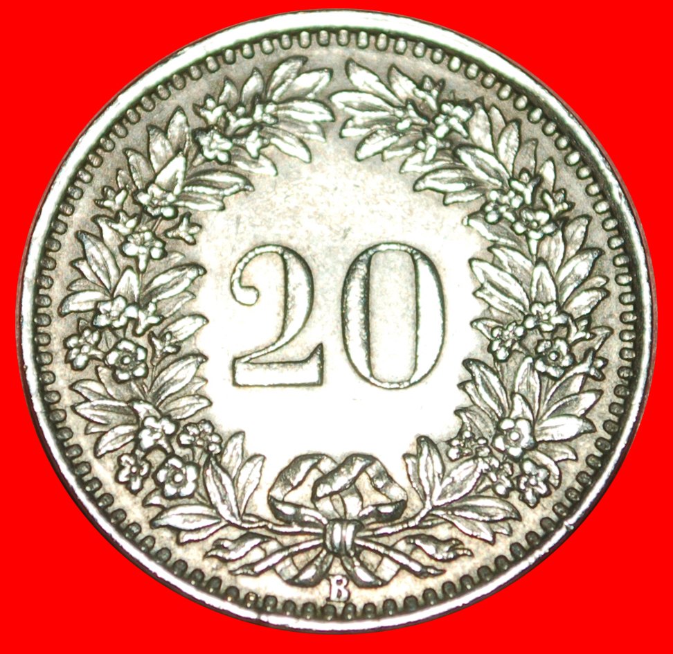  * LIBERTY (1939-2023): SWITZERLAND ★ 20 RAPPEN 1943B DIES 1+A!★LOW START ★ NO RESERVE!   