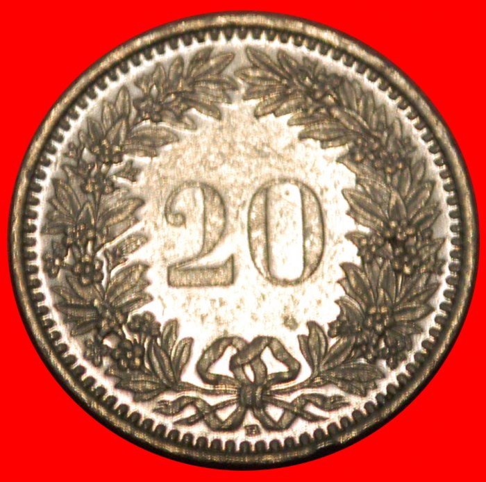  * LIBERTY (1939-2023): SWITZERLAND ★ 20 RAPPEN 1989B DIES 2+B!★LOW START ★ NO RESERVE!   