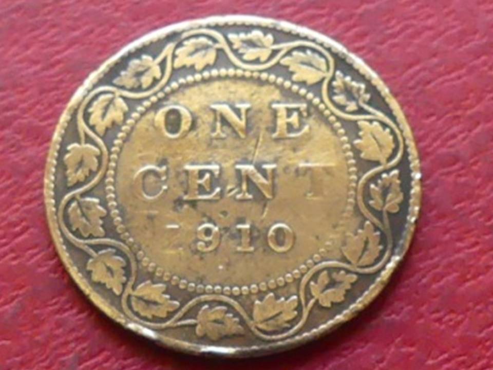  Münze aus Kanada – 1 Cent von 1910, King Edward VII   