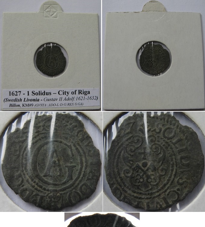  1627-1 Solidus-Stadt Riga (schwedisches Livland)   