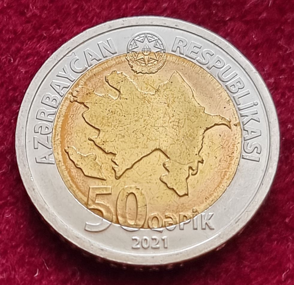  16645(3) 50 Qəpik (Aserbaidschan) 2021 in vz ................................... von Berlin_coins   