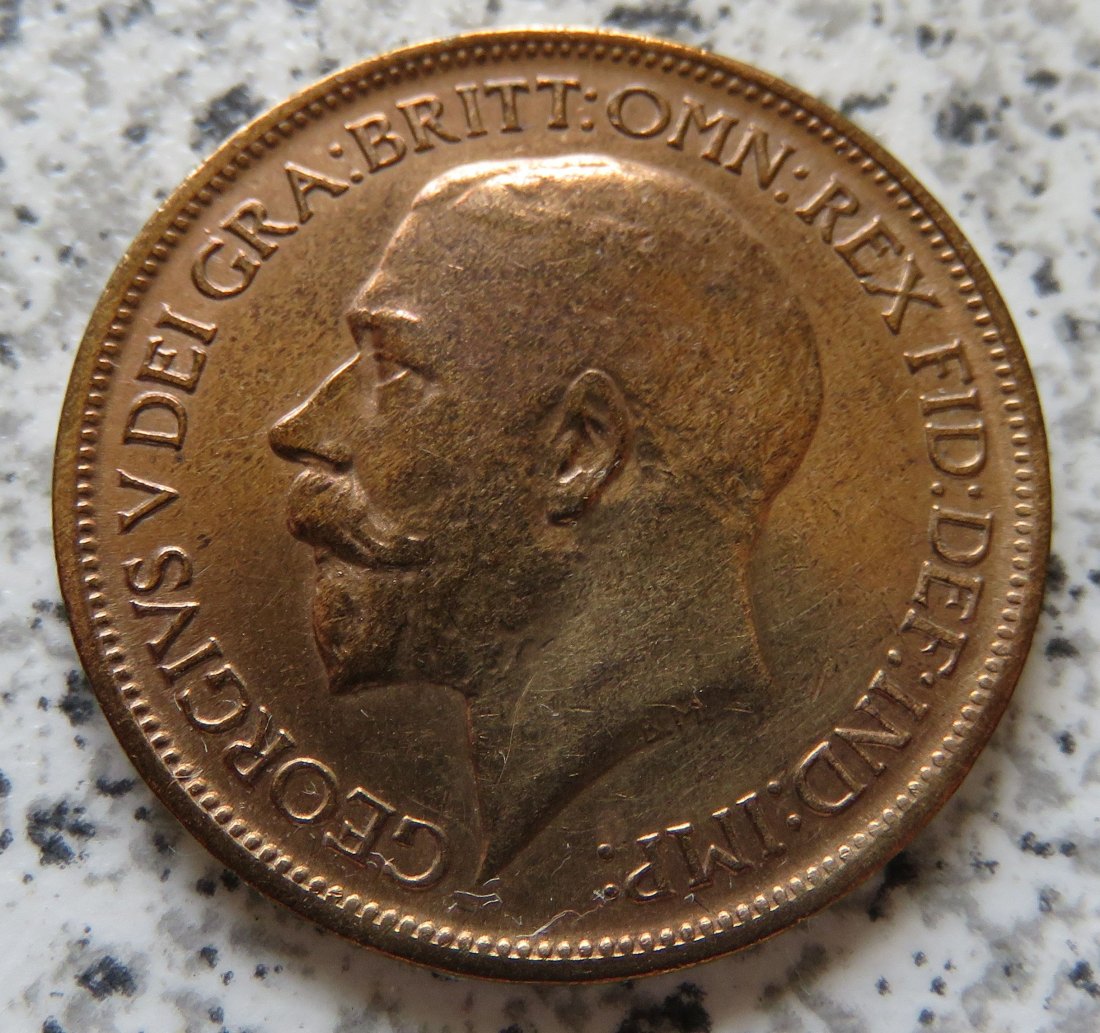  Großbritannien half Penny 1917   