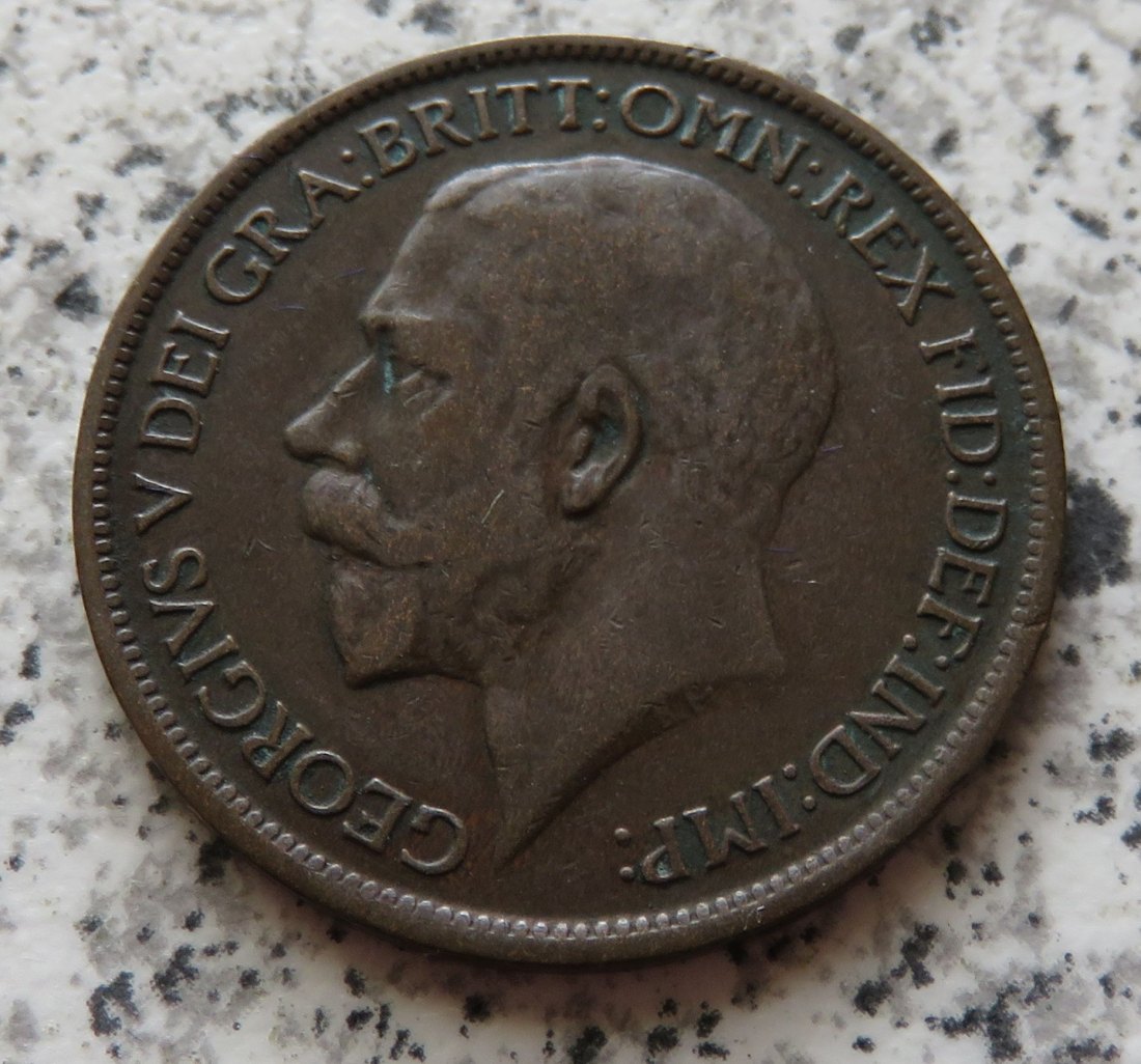  Großbritannien half Penny 1918   