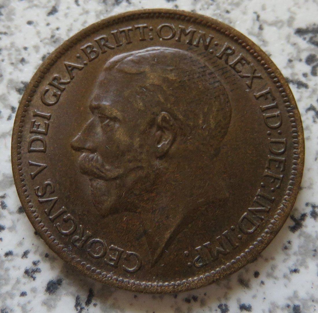  Großbritannien half Penny 1919   