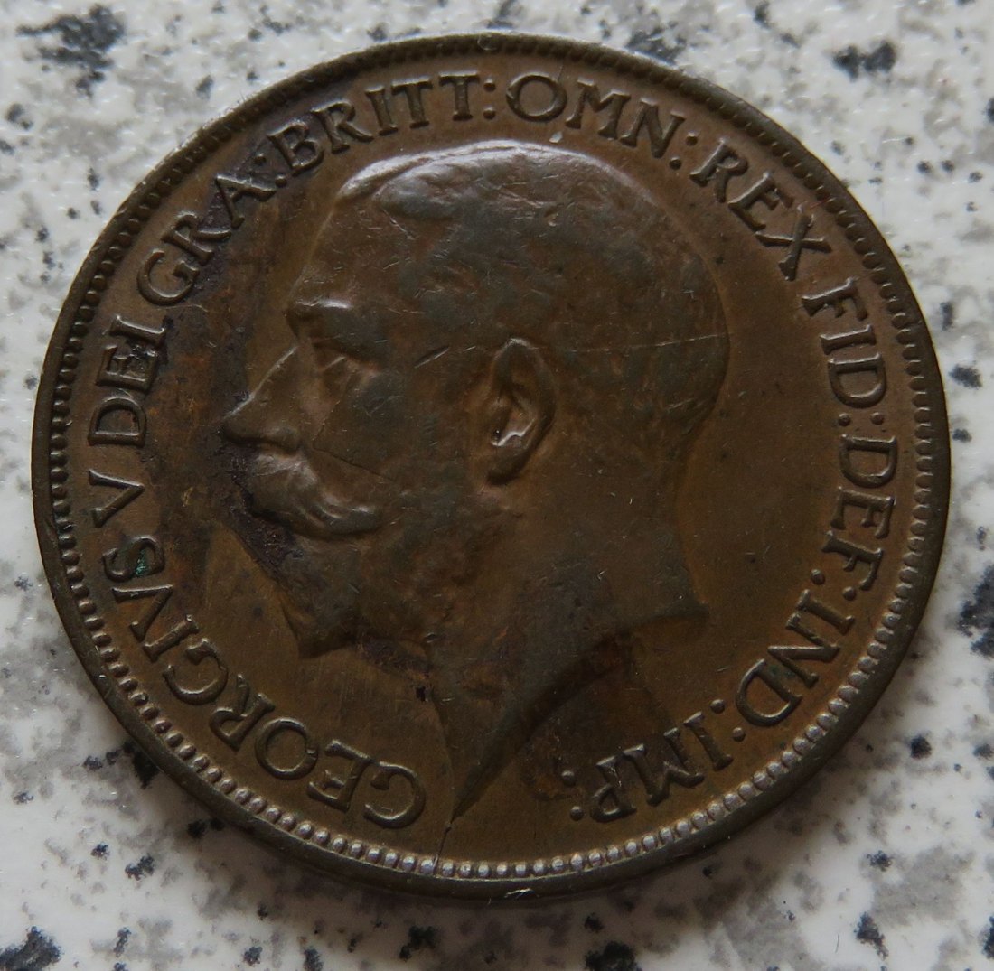  Großbritannien half Penny 1922   