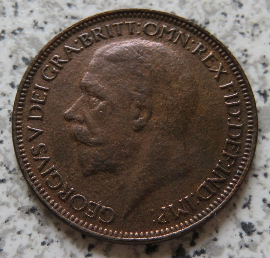  Großbritannien half Penny 1927   