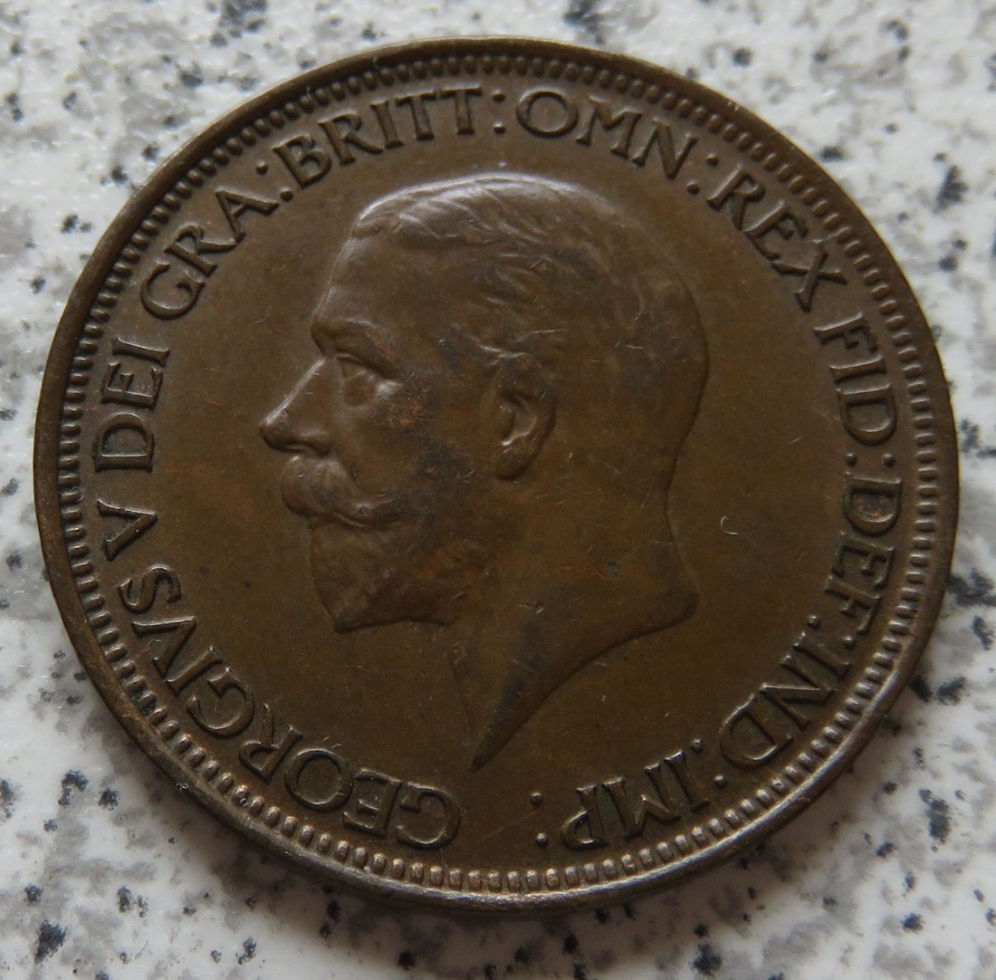  Großbritannien half Penny 1929   