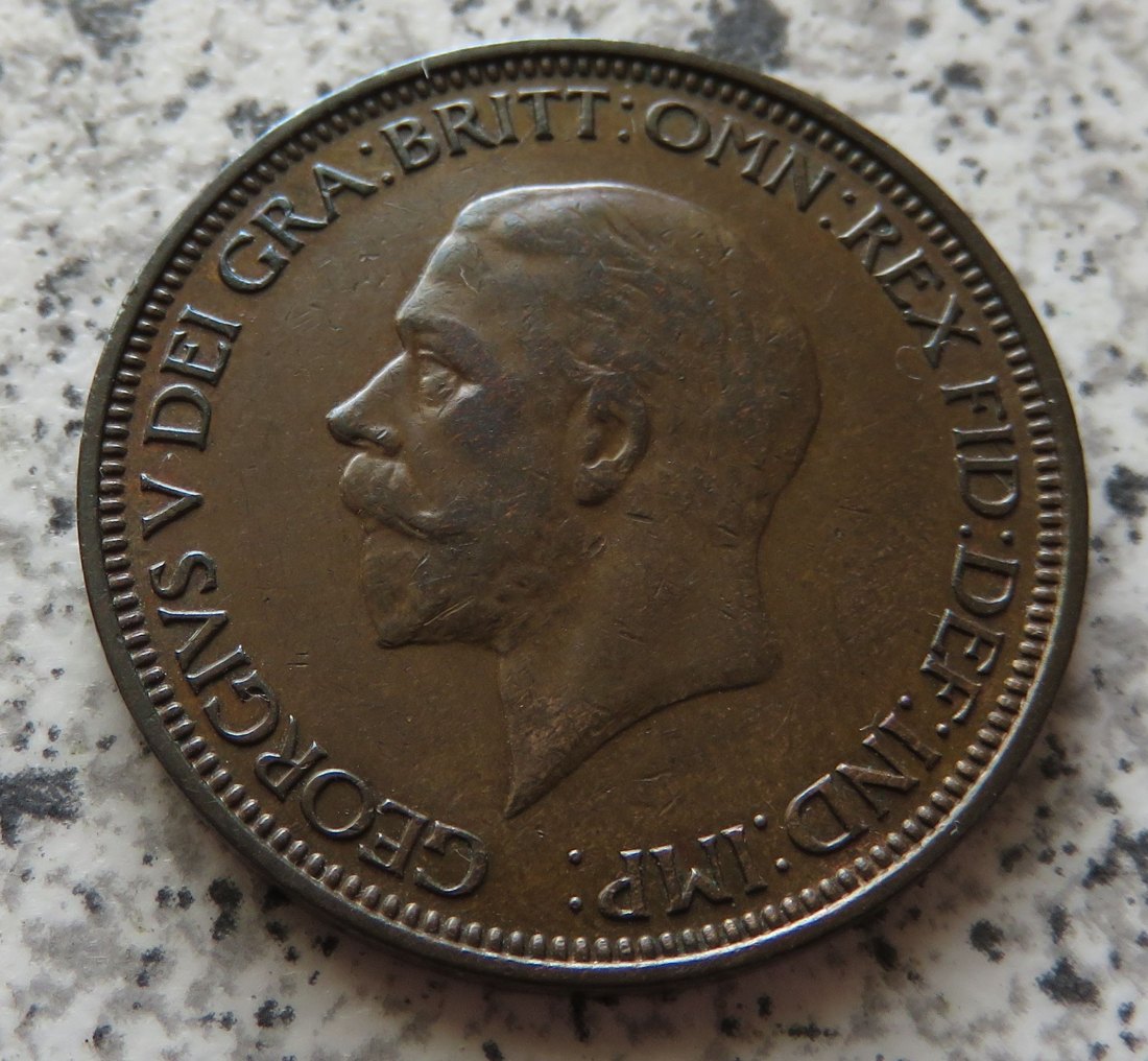  Großbritannien half Penny 1933   