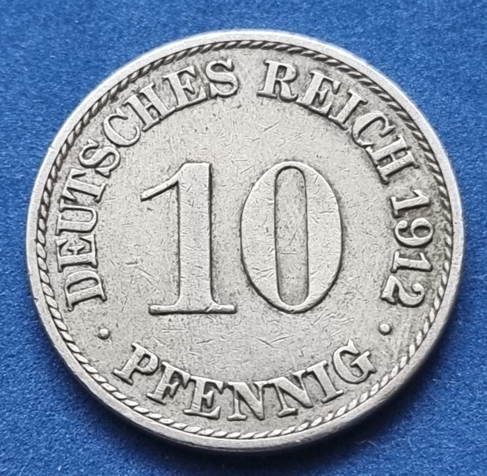 1099(8) 10 Pfennig (Kaiserreich) 1912/A in ss ........................... von Berlin_coins