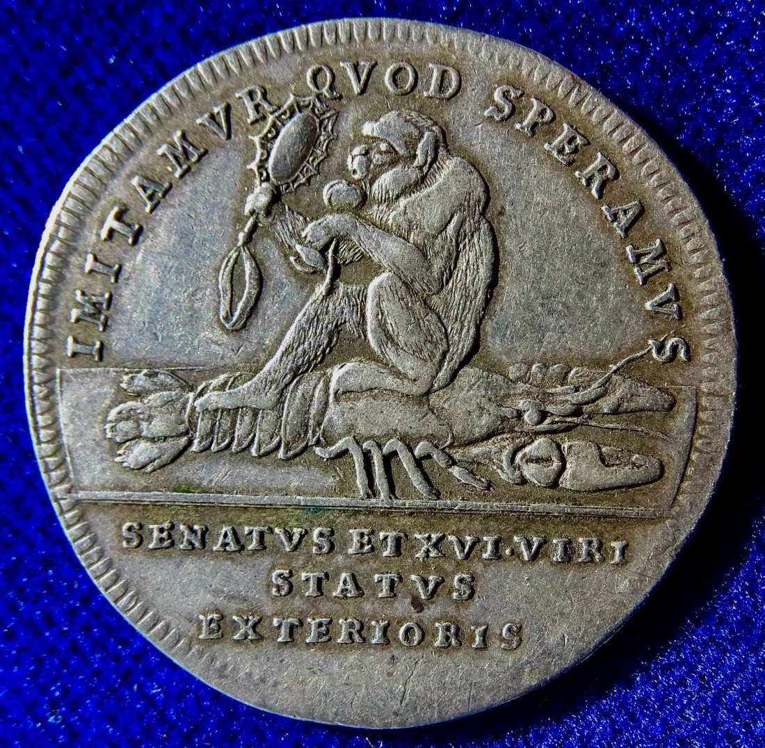  Bern, Schweiz, 16er Pfennig des äußeren Standes 1703 Silbermünze   