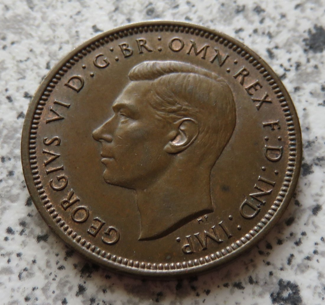  Großbritannien half Penny 1937   