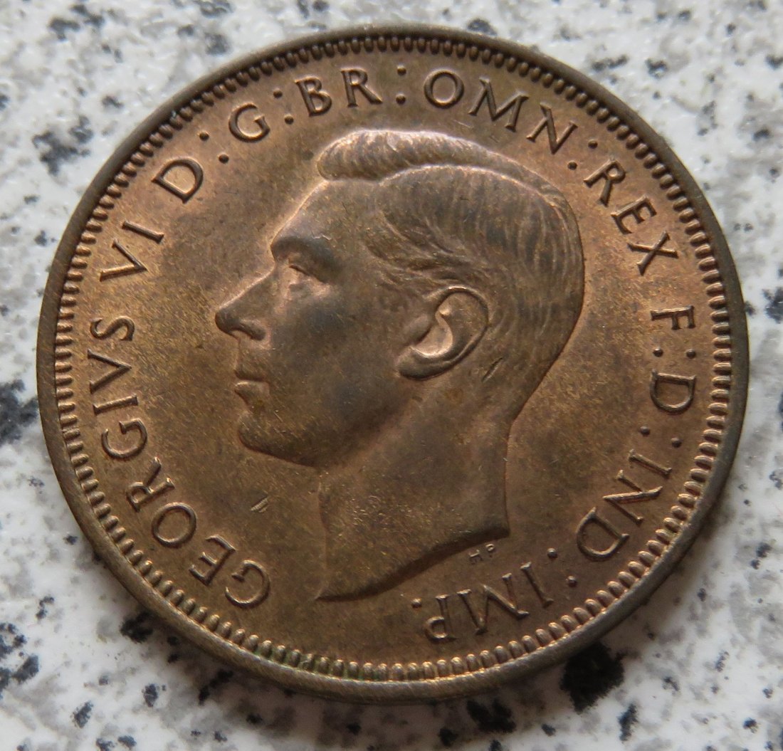  Großbritannien half Penny 1947   