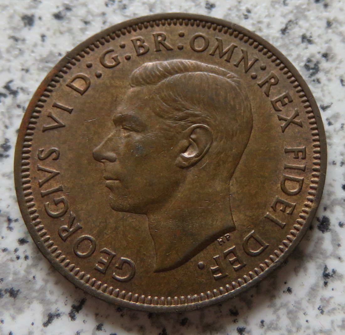  Großbritannien half Penny 1949   