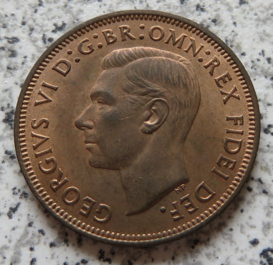  Großbritannien half Penny 1952   