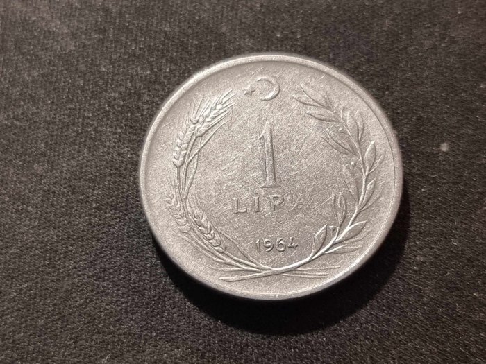  Türkei 1 Lira 1964 Umlauf   