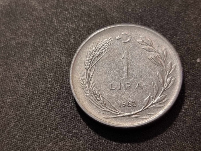  Türkei 1 Lira 1968 Umlauf   