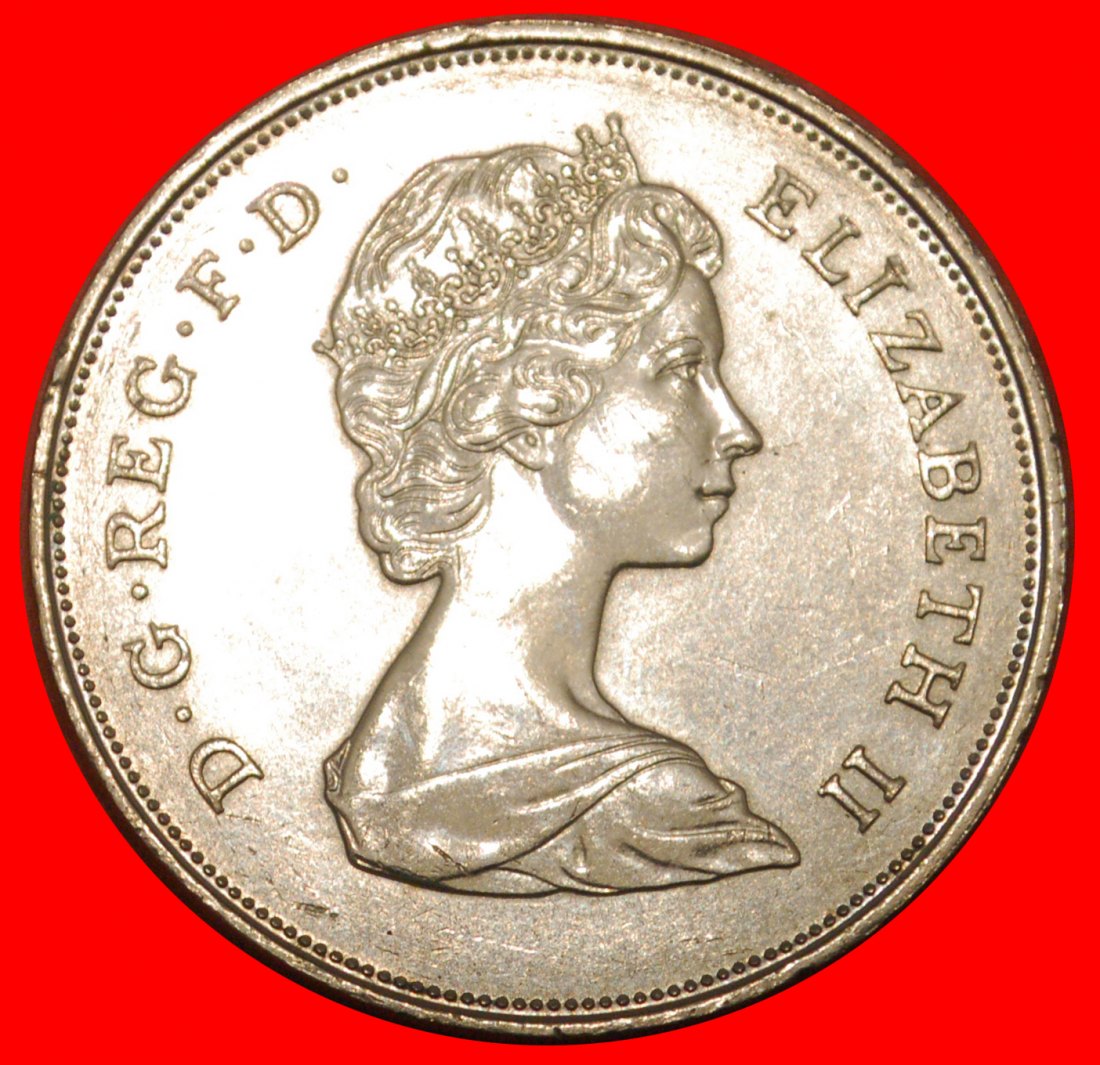  * CROWN QUEEN ELIZABETH: GREAT BRITAIN ★ 25 NEW PENCE 1980 UNC! ELIZABETH II★LOW START ★ NO RESERVE!   