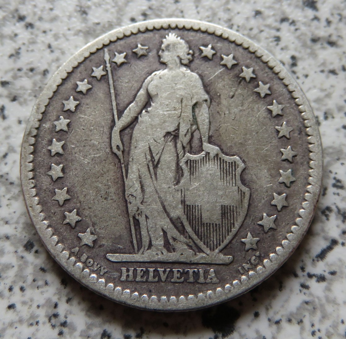  Schweiz 2 Franken 1886   