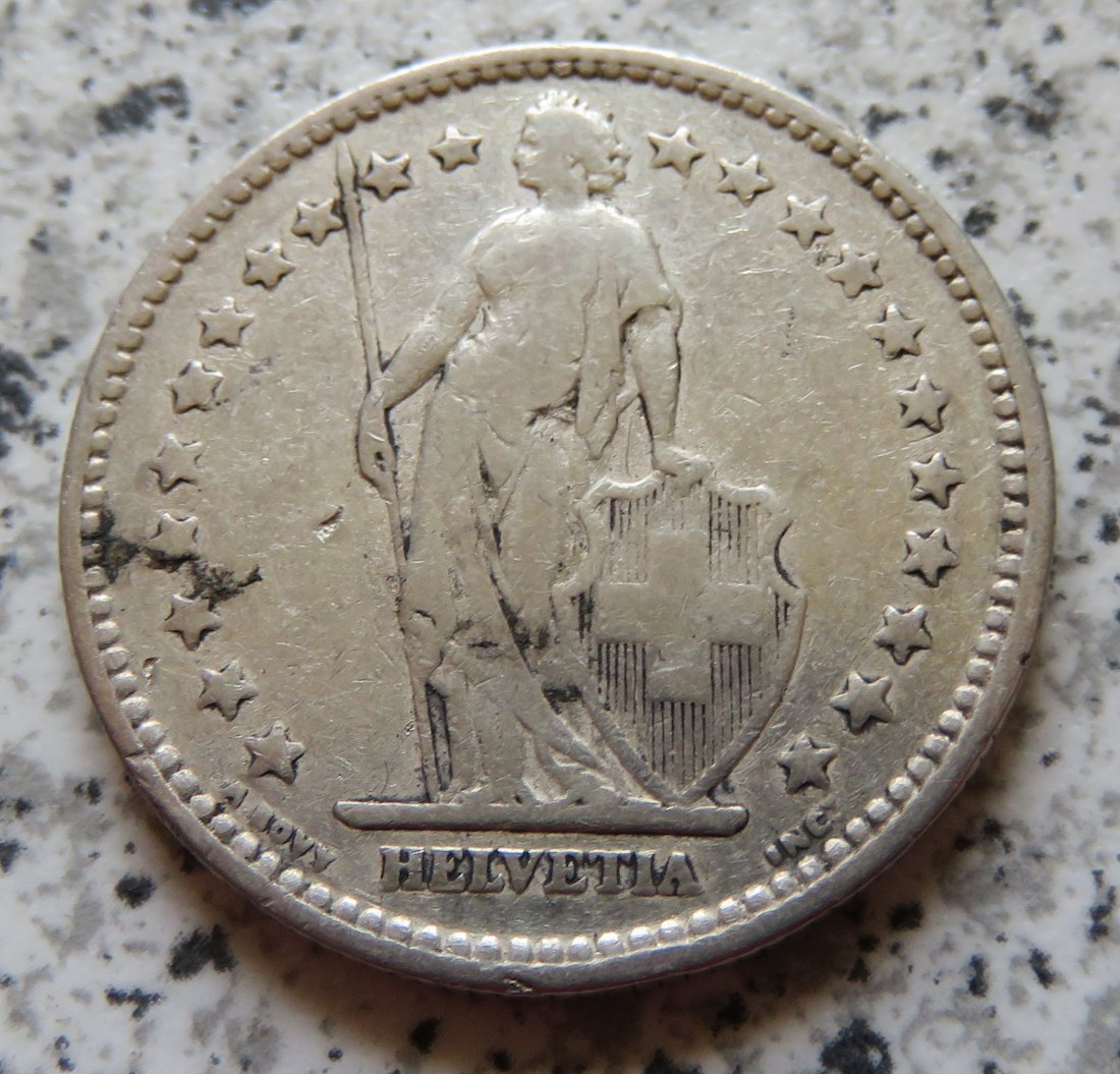  Schweiz 2 Franken 1904 B   