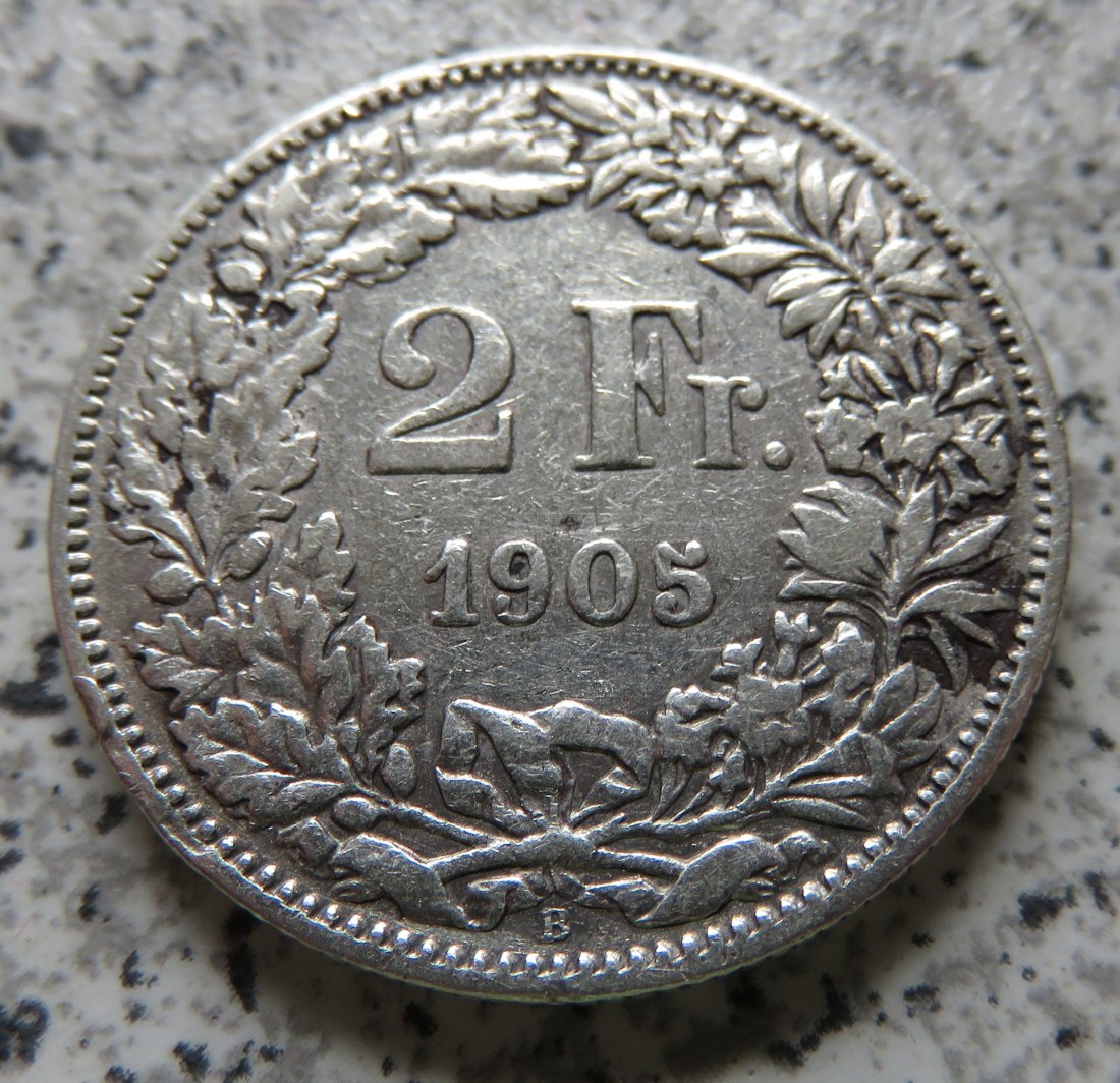  Schweiz 2 Franken 1905 B   