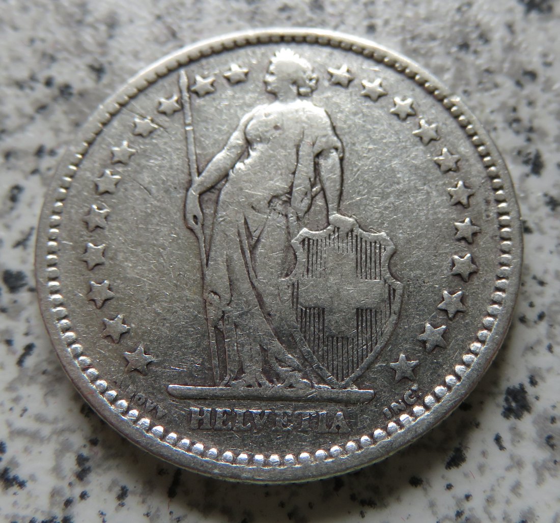  Schweiz 2 Franken 1907 B   