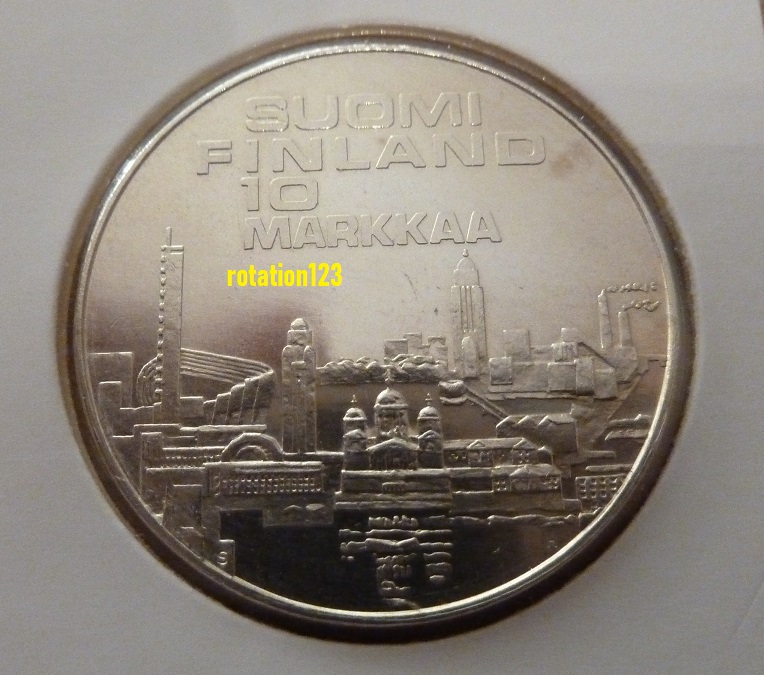  Finnland 10 Markkaa 1971 Leichtathletik-EM Helsinki/ Silber / vz-Stgl.   