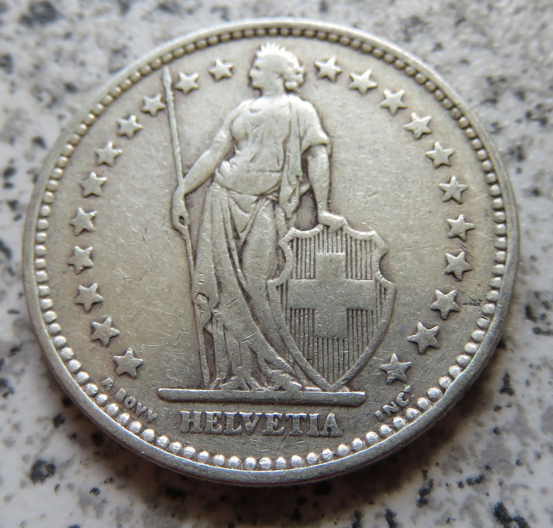  Schweiz 2 Franken 1911 B   