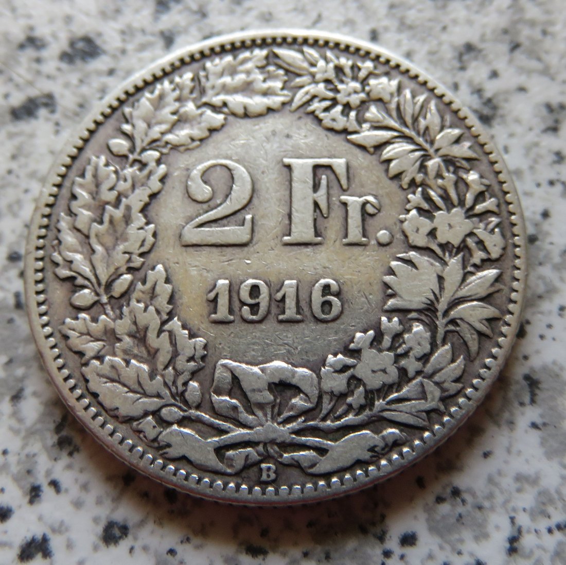  Schweiz 2 Franken 1916 B   