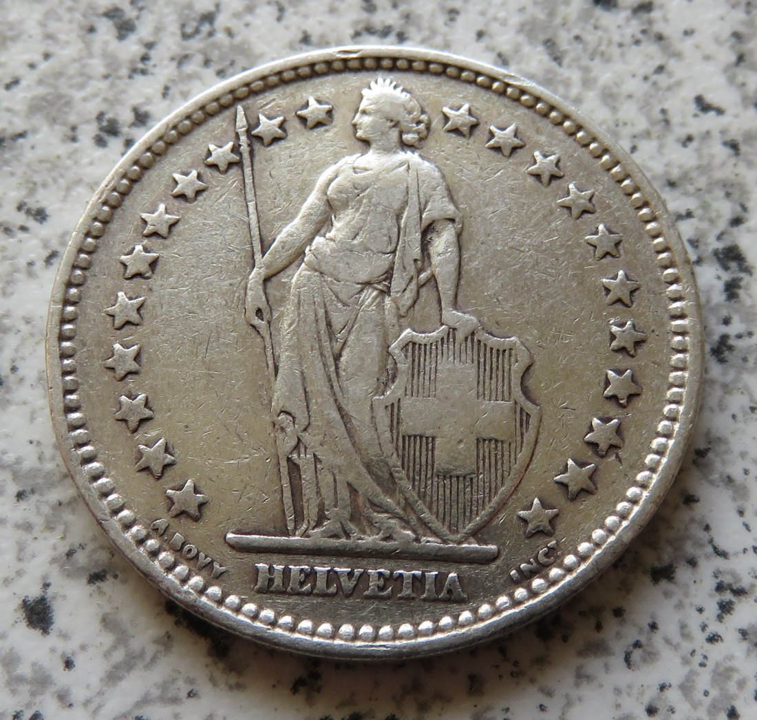  Schweiz 2 Franken 1920 B   