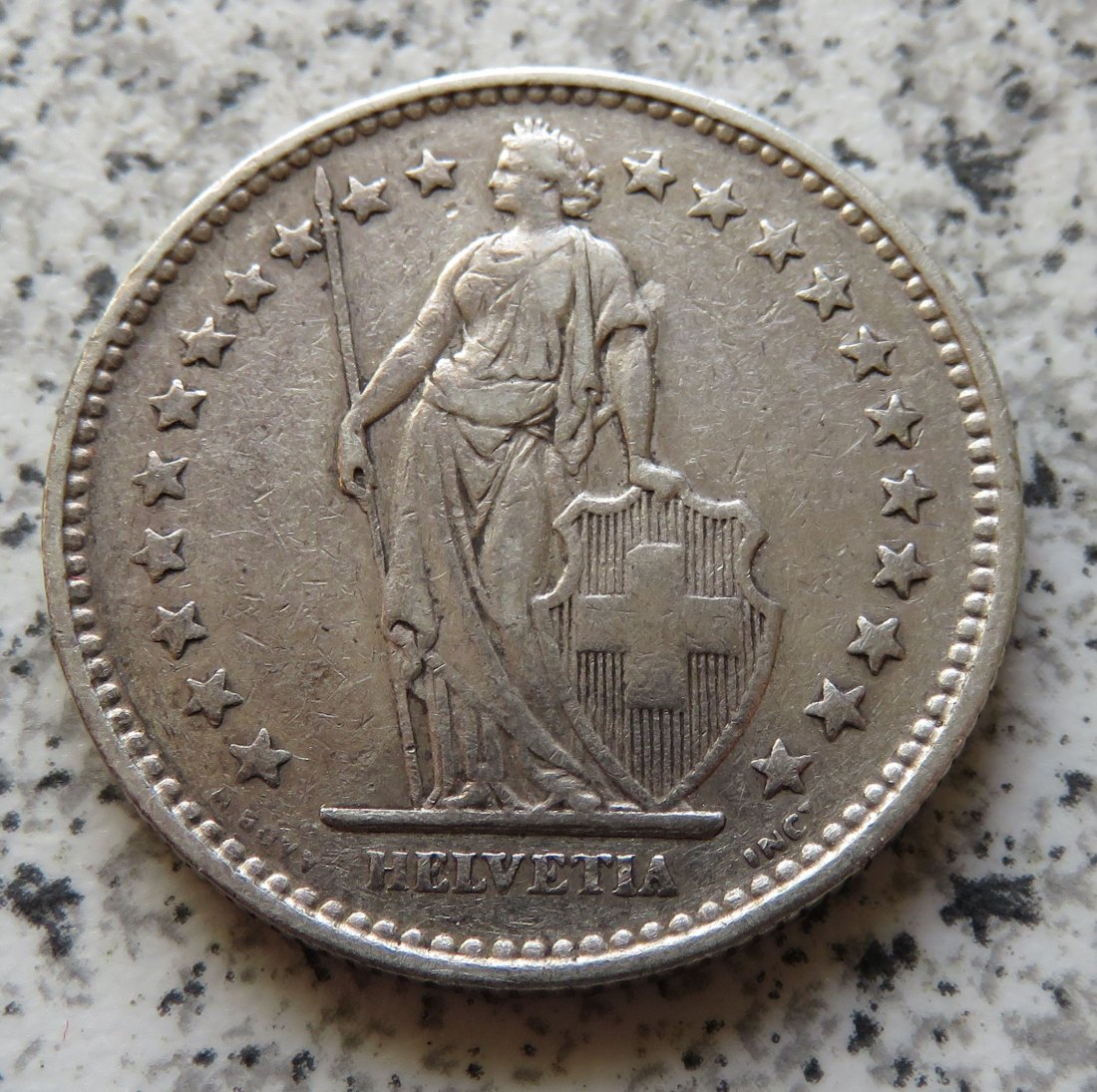  Schweiz 2 Franken 1928 B   