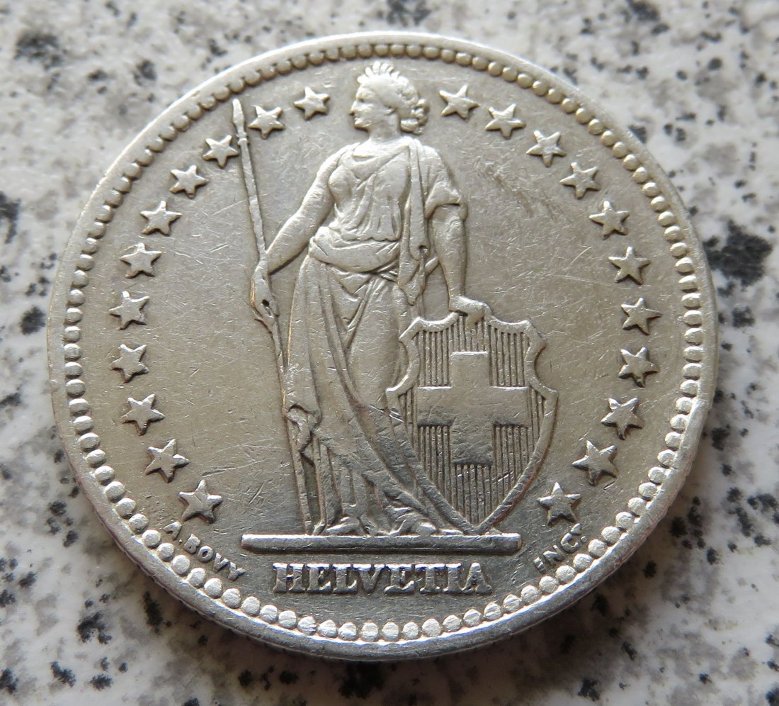  Schweiz 2 Franken 1945 B   