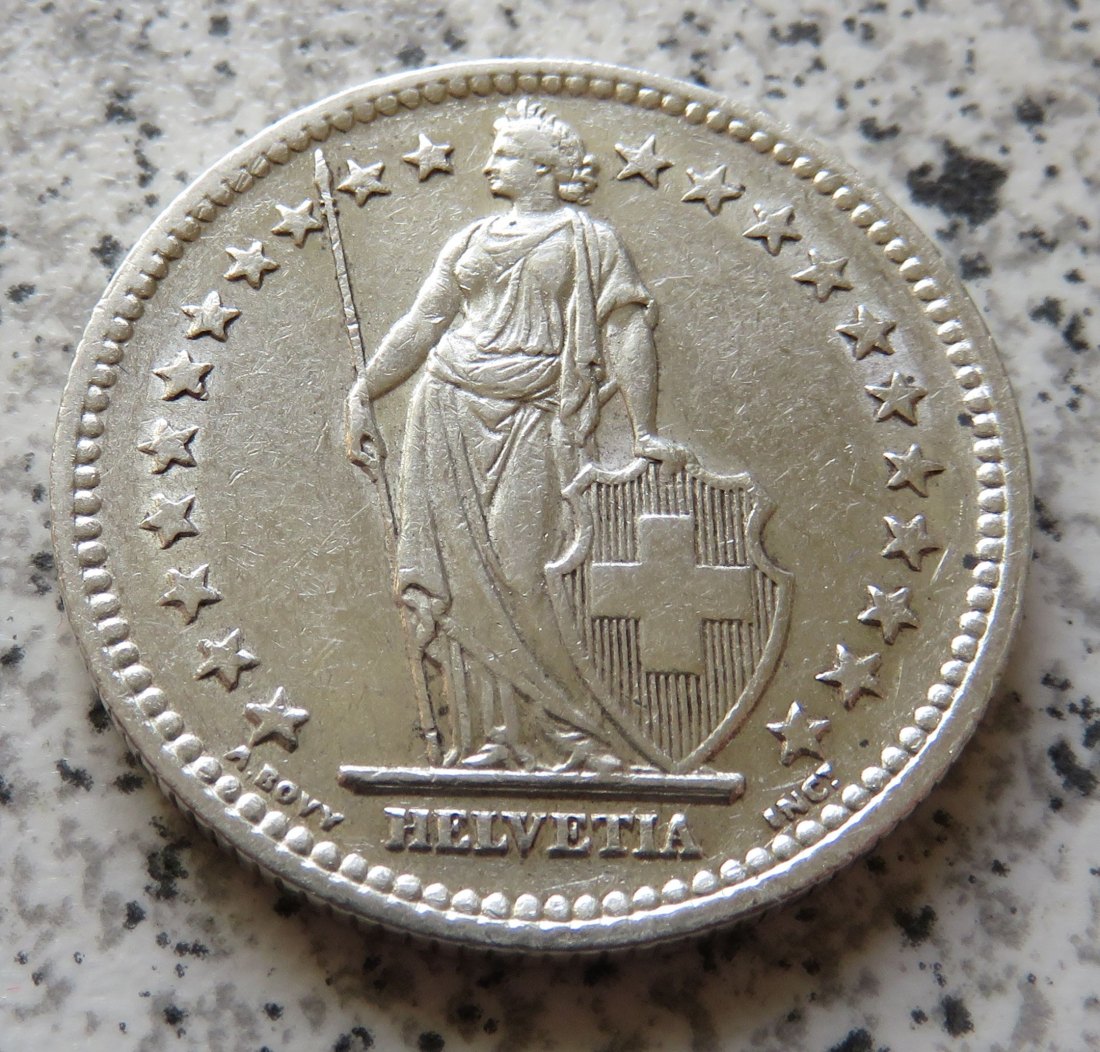  Schweiz 2 Franken 1946 B   