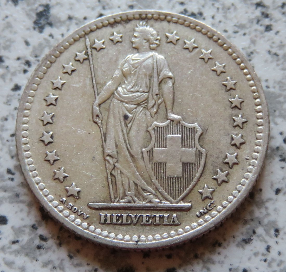 Schweiz 2 Franken 1947 B   