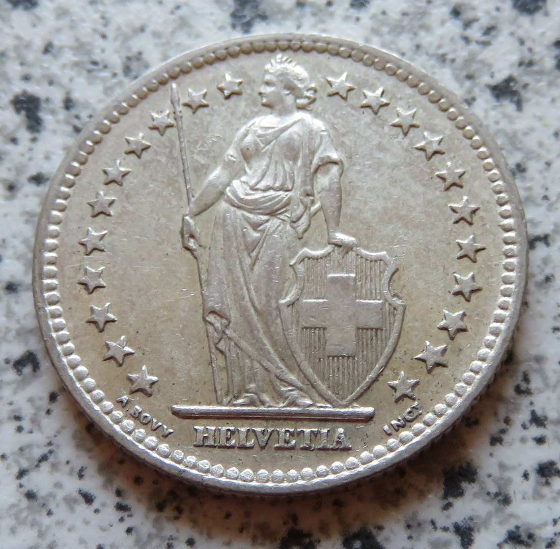  Schweiz 2 Franken 1953 B   