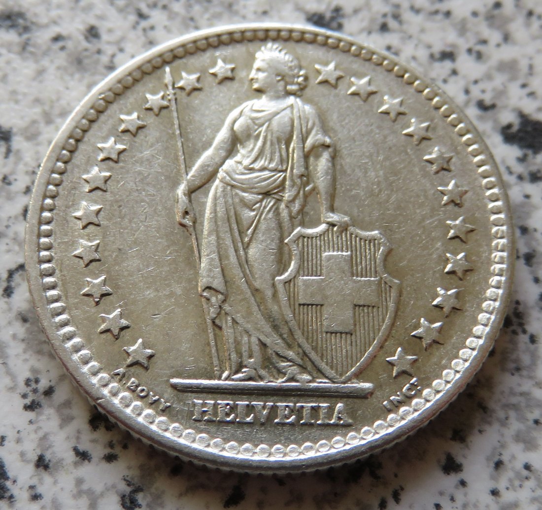  Schweiz 2 Franken 1960 B   