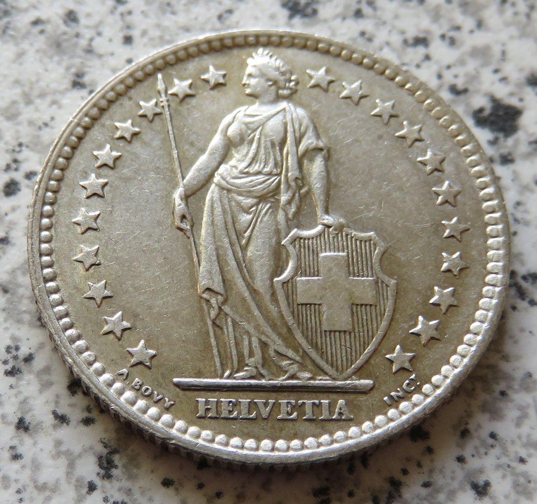  Schweiz 2 Franken 1961 B   