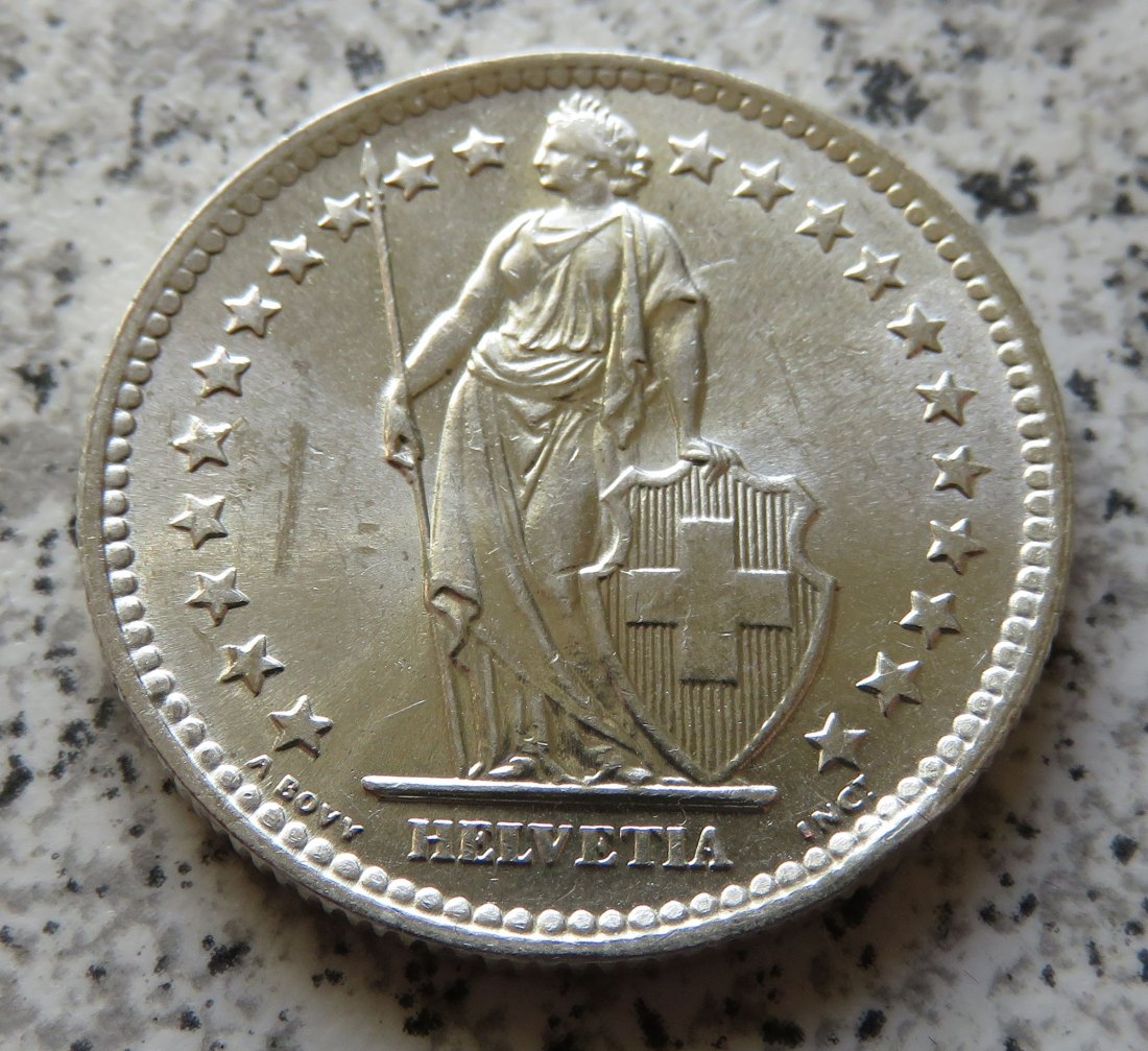  Schweiz 2 Franken 1963 B   