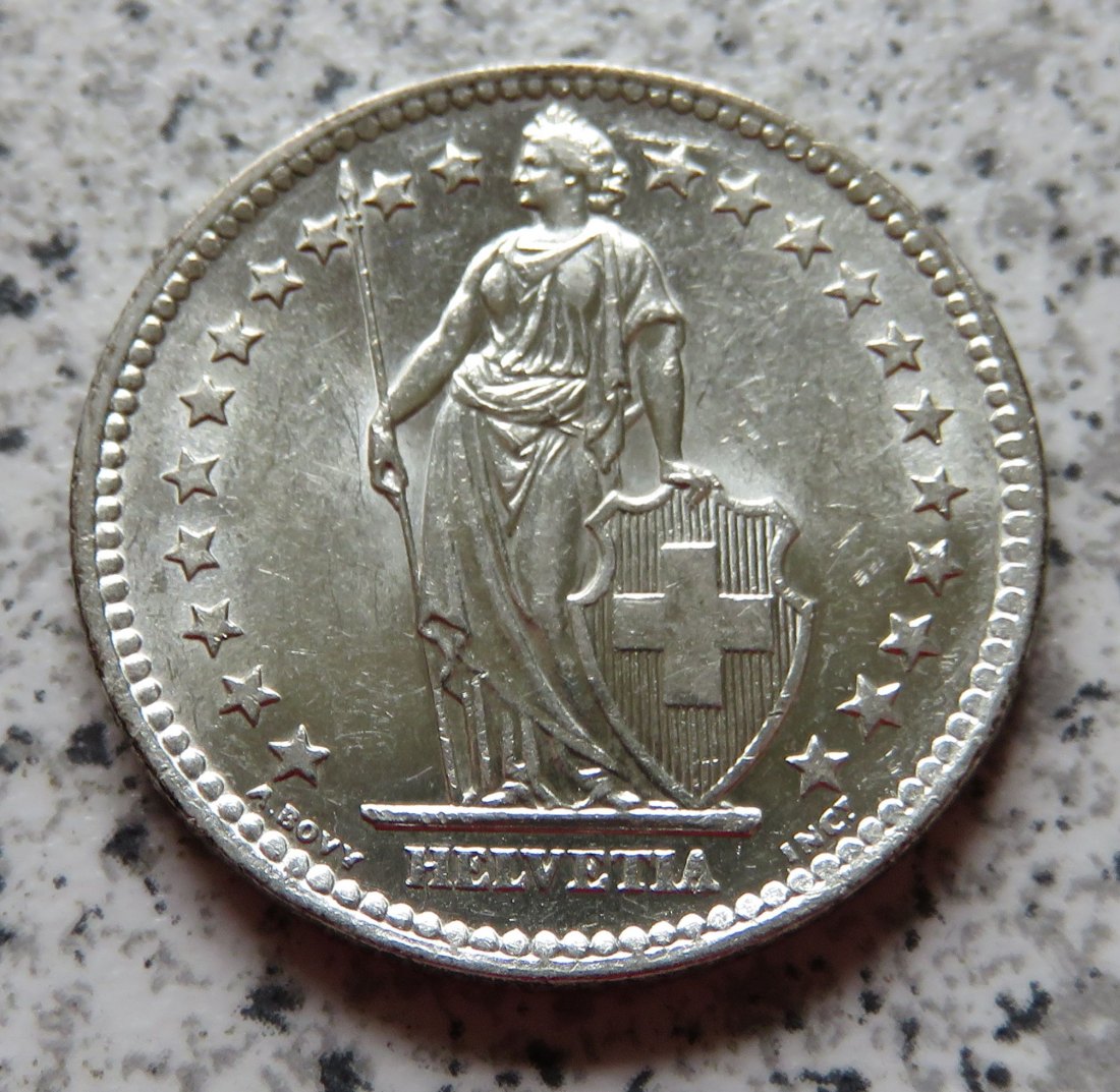  Schweiz 2 Franken 1964 B   