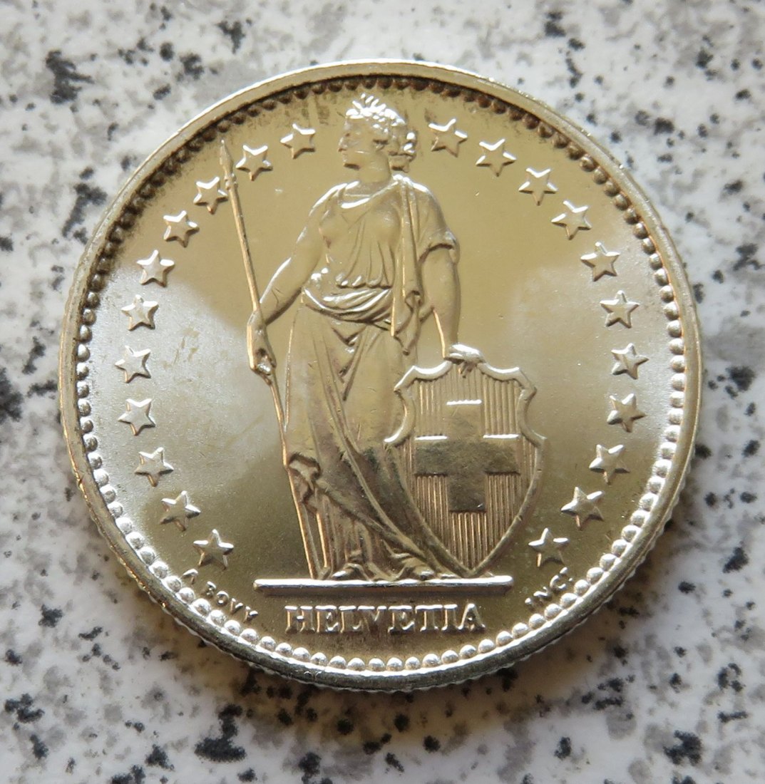  Schweiz 2 Franken 1967 B   