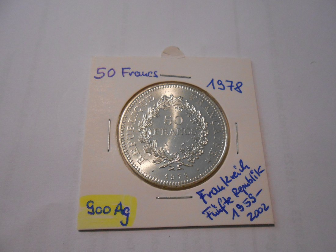  Frankreich 50 Francs 1978   