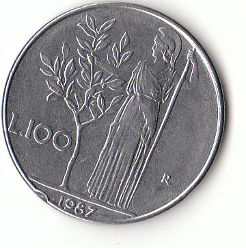 100 Lire Italien 1987 (F103)b.