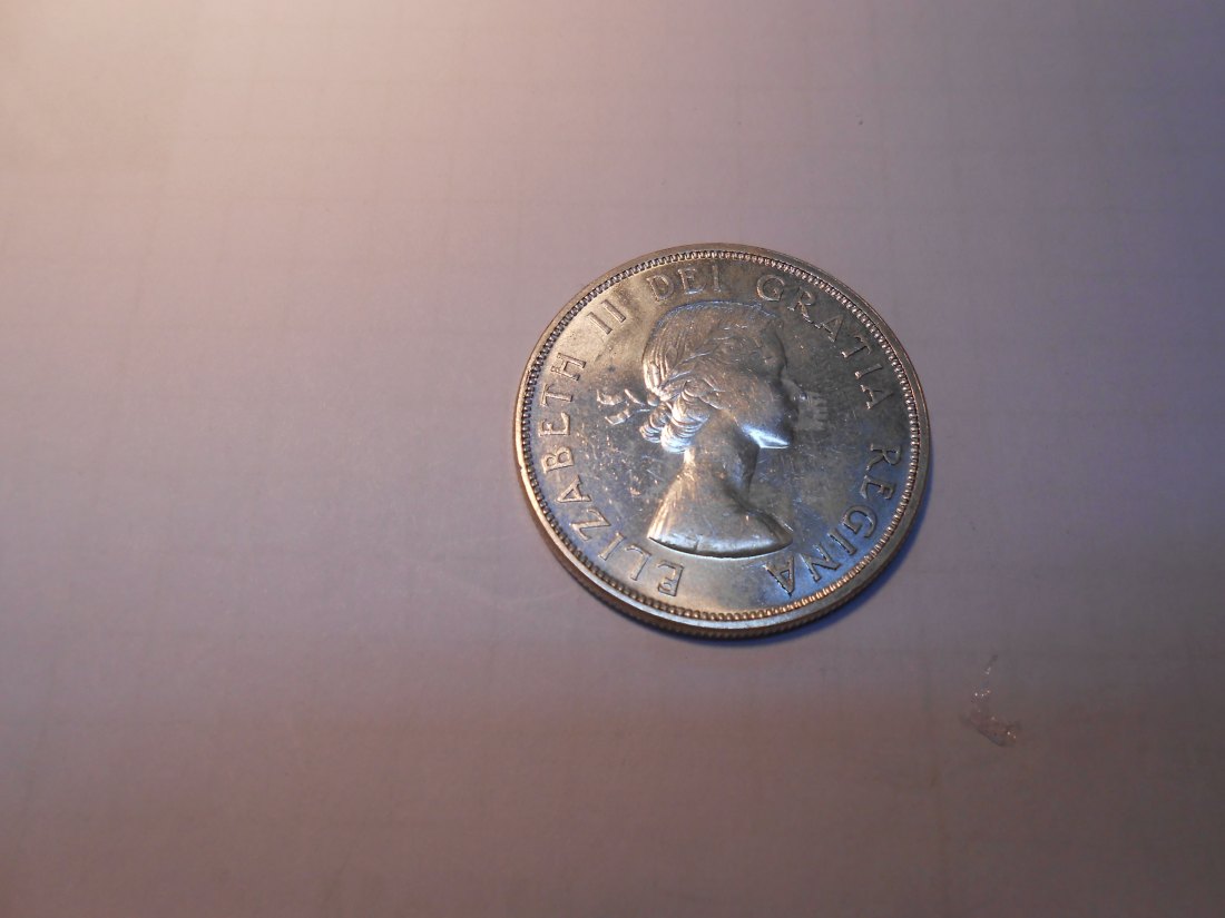  Kanada 1 Dollar 1963 Kanu Umlaufmünze Silber   