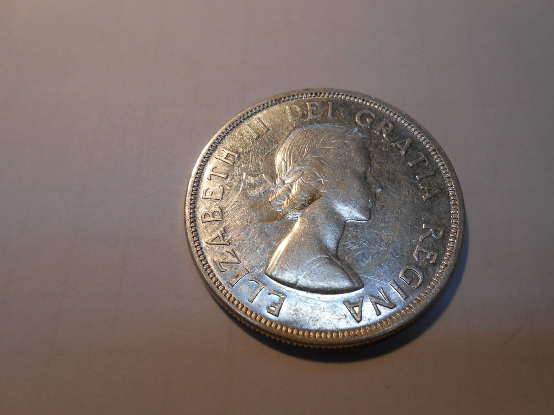  Kanada 1 Dollar 1956 Umlaufmünze Kanu   
