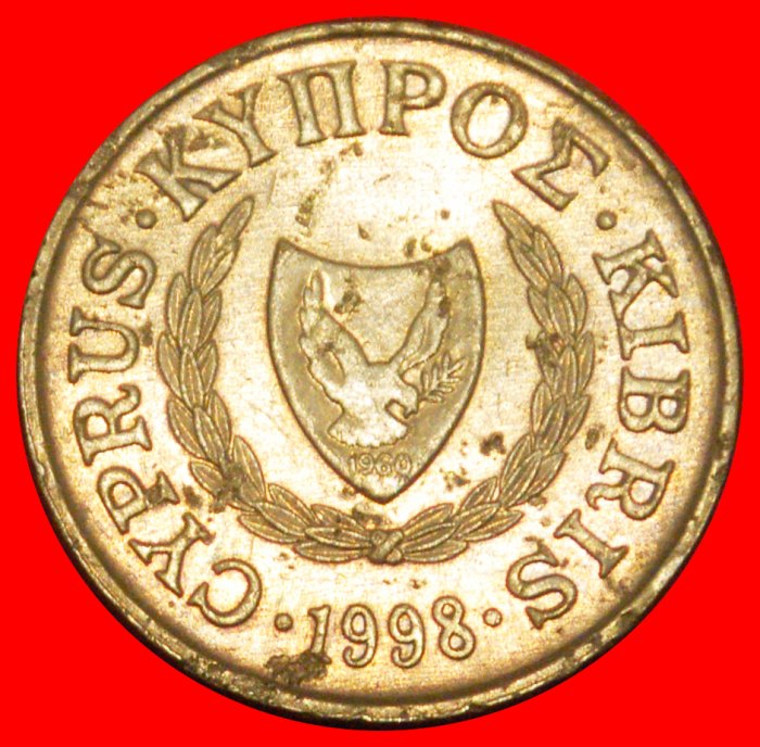  * GREAT BRITAIN  (1983-2004): CYPRUS ★ 5 CENTS 1998 SILVER BOWL! LOW START ★ NO RESERVE!   