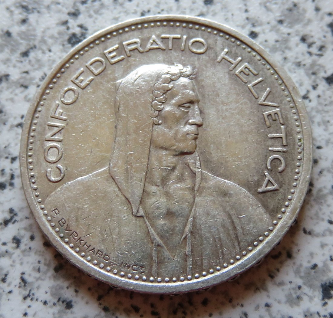  Schweiz 5 Franken 1948   