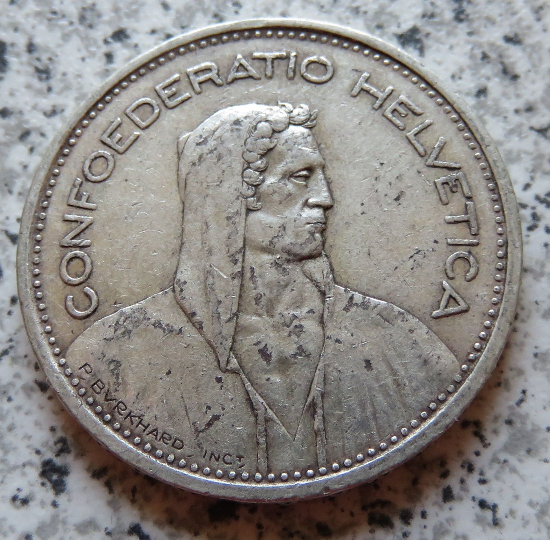  Schweiz 5 Franken 1950   